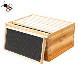Beekeeping Equipment Deep Hive Box Langstroth 10 Frame Beehive for BeesEquipment Types: Unassembled Brood Deep Box Set
