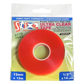 Stix2 12 mm x 15 m Ultra Clear Tape