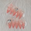 [Premium] Eternal Rose Stone Handmade Nail Tip - Almond /
