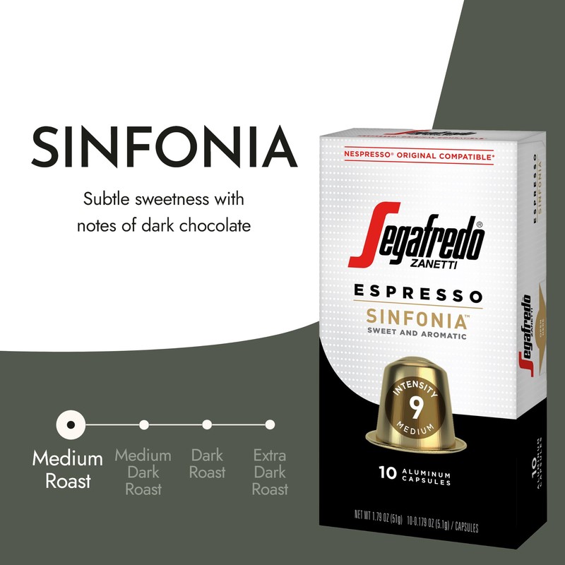 Segafredo Zanetti Espresso Capsules – Aluminum Pods for Nespresso Original