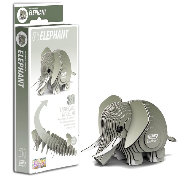 EUGY 3D Elephant Model Craft Kit,