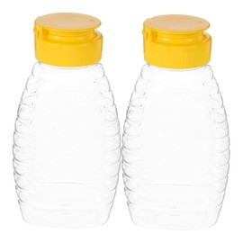 Totority 2Pcs Condiment Squeeze Bottle Leakproof Honey Dispenser with Fliptop Design Precise Control for Sauces Dressings Capacity for Kitchen Use