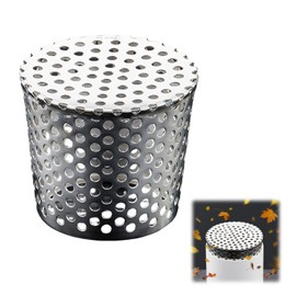 SIGANDG Stainless Steel Gutter Leaf Guard Downpipe Leaf Protection for Flat Roof Drain, Drains and Downpipes, Gutter Sieve (75-90 mm)