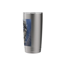 I Follow My Whiskers Tabby Cat Photography Stainless Steel Insulated Tumbler