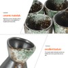Luxshiny Japanese Ceramic Sake Set: 1 Sake Bottle 4 Sake