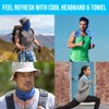 2 Pack Cooling Towels and Cool Neck Gaiter Face Cover