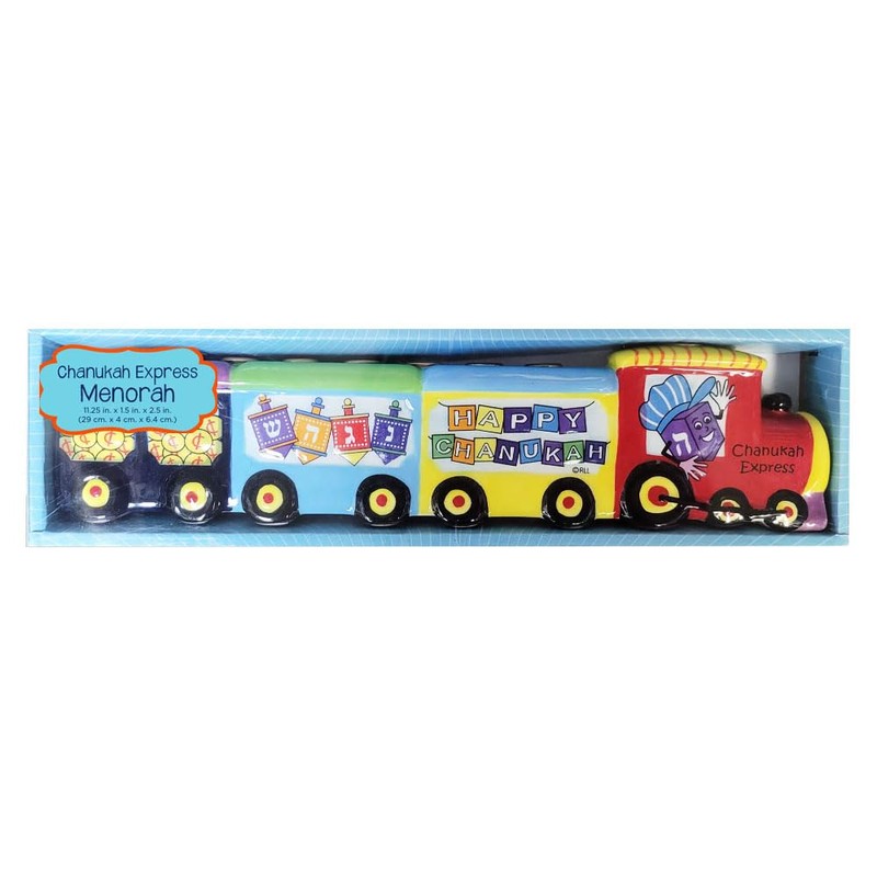 Rite Lite Ceramic Menorah, Multicolor, 11.5 x 1.25 x 2.75