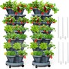Tectsia 7 Tiered Strawberry Vertical Planters Tower Garden 2 Pack,