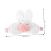 Outanaya 2pcs Plush Rabbit Ear Eye Mask for Travel Comfortable