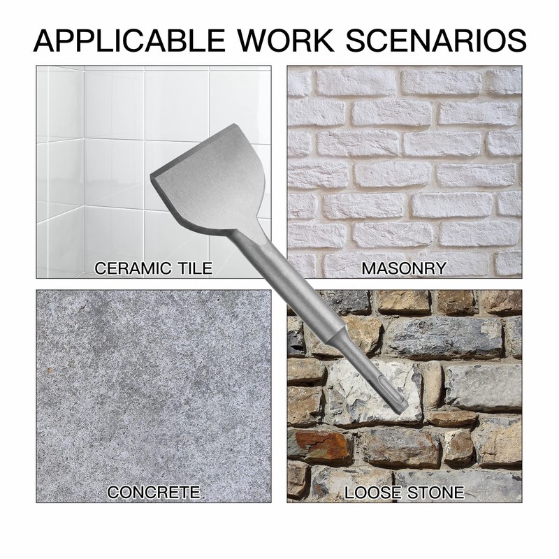 HPMAISON Chisel SDS Plus, 185mm*75mm SDS-Plus Widening Series Chisels, Cracking