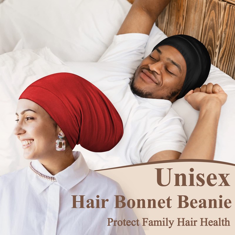 OLESILK Silk-Bonnet for Curly Hair, Silk Hair Bonnet for Sleeping,