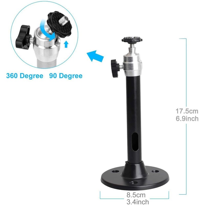 YiePhiot Mini Projector Wall Ceiling Mount Compatible with QKK, DR.J