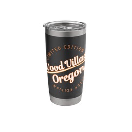 Retro Athletic Wood Village OR Apparel Stainless Steel Insulated Tumbler