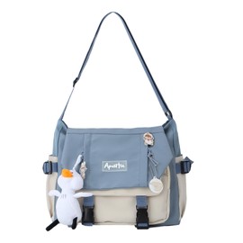 HomKuch Girls Kawaii Shoulder Bag with Kawaii Accessories Kawaii Bag Cute Crossbody Bags Top-Handle Bag