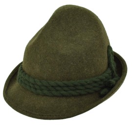 Cappelleria Melegari Tyrolean Hat Original Model Jagdhut - Green - 60