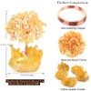 MASGEMES MASGEMES Natural Citrine Gemstone Crystal Tree of Life,Yellow Titanium
