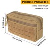 Molle Admin Pouch, Military Men Horizontal Belt Bag Utility Tactical