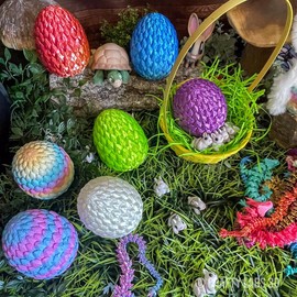 Crystal Dragons with Eggs - Special Edition Colors great gift - Color: Surprise Me!