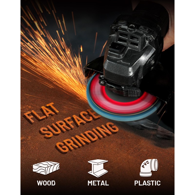 EZARC 12 Pack 120 Grit Flap Discs 4 1/2 for