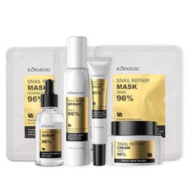 Sakura Sakura Face Care Set Moisture Skin Care Sets Serum, Face Cream, Cleanser, Toner, Eye Serum, Mask, Mud Mask, Gift Set for Face Cleaning & Care (Gold Colour)