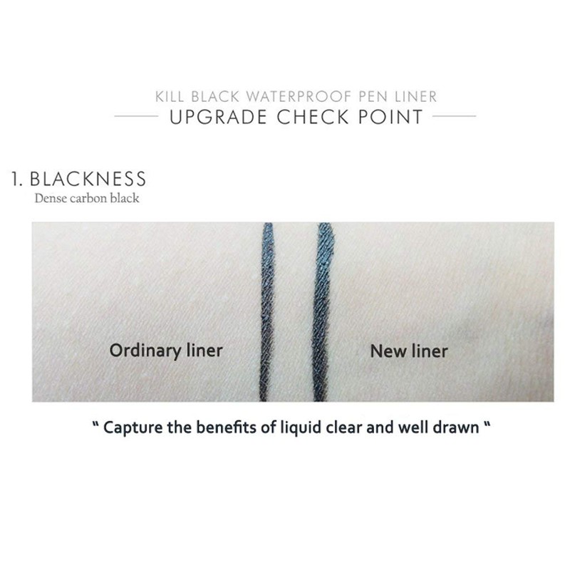 Clio Waterproof Pen Liner Kill Black