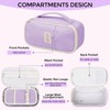 SKYDUE Purple Pencil Case for Girls – Large Capacity Zippered