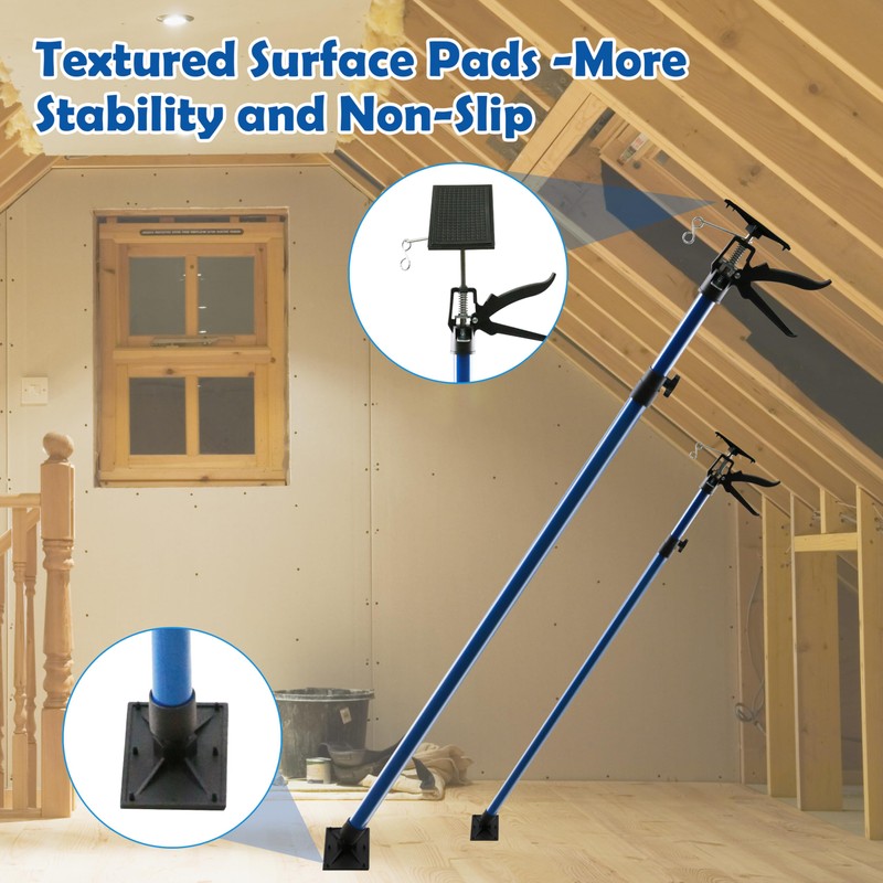 Goldshire 4 Pack Adjustable Support Pole, Construction Rods for Cabinet