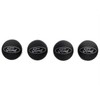 Set of Four 2 1/8" Black and Chrome Center Wheel