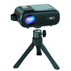 Projector, Mini Projector Tripod, HORLAT Tripod for Mini Projector with 360° Metal Rotating Ball Head for Camera, Mini Projector, Webcam (Brownish)