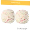 OHPHCALL 2 Rolls Supple Cat Coat Crocheting Yarn DIY Knitting