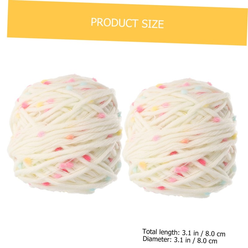 OHPHCALL 2 Rolls Supple Cat Coat Crocheting Yarn DIY Knitting