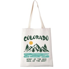 Mountaineering Tote Bag Mountaineering Journey Souvenirs Mountain Present Mountaineering Shopping Bag (SPIRIT OF THE WILD ca)