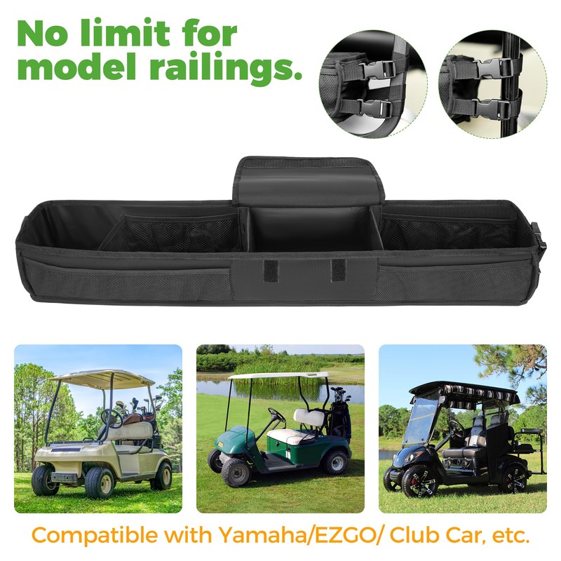 10L0L Golf Cart Inner Front Storage Basket No Drilling Golf