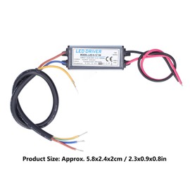 LED Transformer AC 230V to DC 24-42V 300mA LED Driver Power Supply IP65 Waterproof Constant Voltage Switching Power Supply Transformer for 8-12 Pieces 1W LED Lamp Panels in Series