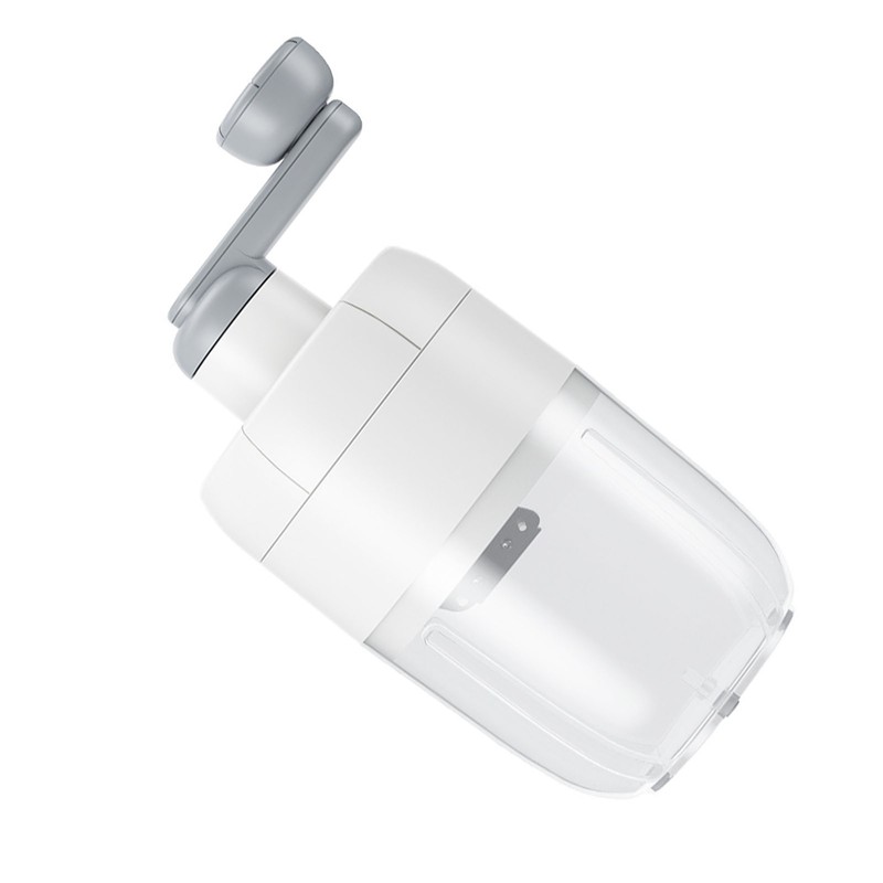 Manual Shaved Ice Maker Portable Transparent Ice Box Hand Ice