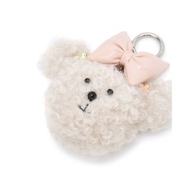 Hazzys (대구신세계)베이지 크림 퍼피 키링 겸 참장식 HIHO4E111I2 (Daegu Shinsegae) Beige Cream Puppy Keyring and Charm HIHO4E111I2