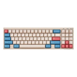 Leopold FC730MBT V2 Coral/Blue Bluetooth Mechanical Keyboard, MX2A (Cherry MX2A Black)