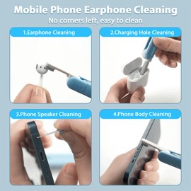 [4 Pairs] Replacement Eartips Earbuds Tips for Beats Powerbeats Pro & Beats Flex with Cleaning kit, 5 in 1 Storable Cleaning Pen & Silicone Ear Tips for Powerbeats Pro & Beats Flex Earphones (Black)