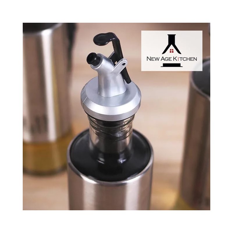 New Age Kitchen, Glass Cruet Bottle, Suitable for Olive Oil