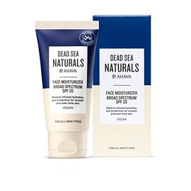 Dead Sea Naturals by AHAVA-Crema hidratante facial de amplio espectro FPS 20 de Dead Sea Naturals crema de da con mltiples beneficios para rostro y...