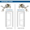Gobrico 6 Pack Satin Nickel Keyed Alike Door Lever with