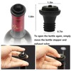 Wine Stoppers Vacuum, Rubber Wine Stoppers for Bottles Silicone Wine