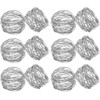 Kaizen Casa Handmade Silver Round Mesh Napkin Rings Holder for