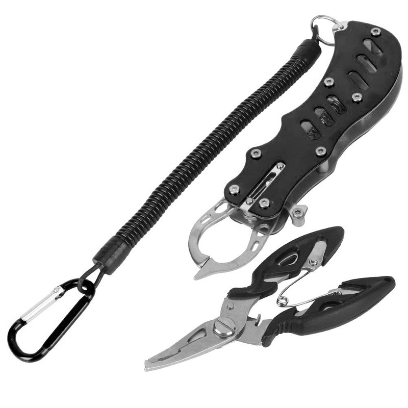 Fishing Plier Multipurpose Portable Fishing Pliers Fish Grips with Lanyard