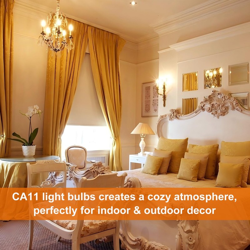 Ivyemons Dimmable CA11 E12 LED Candelabra Bulb, 40W Equivalent Frosted