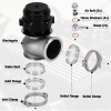 Hiwowsport 44MM Wastegate External Turbo W/ TIAL V-Band Flange Spring
