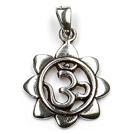 Drachensilber Om Pendant Buddhist Jewellery 925 Silver Women Girls Silver Pendant