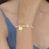 Gold Cross Bracelets for Women - 14K Gold Plated 3mm