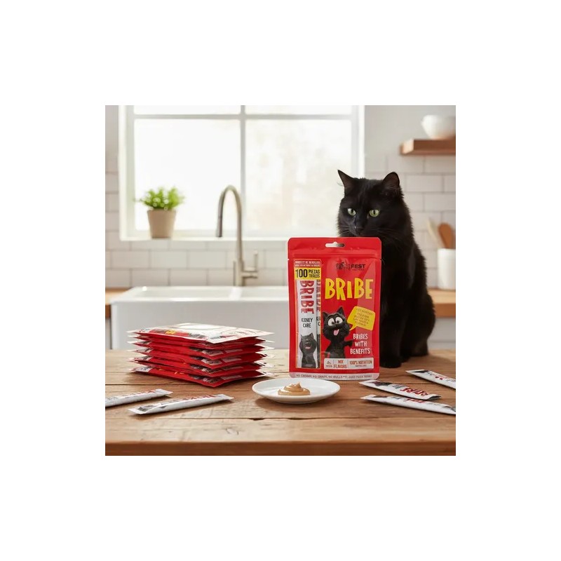 100 Pz Premio Para Gato Cuidado Renal Probiótico Kidney Car