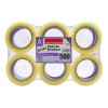 Cinta Empaque 150 Metros Transparente Hotmelt-500 (6 Piezas)